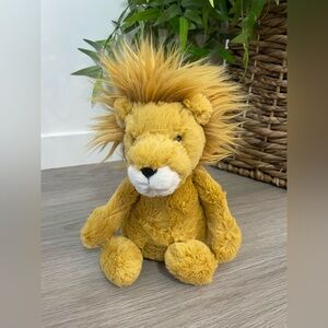 JELLYCAT Bashful Lion 12” Medium Stuffed Plush Toy.